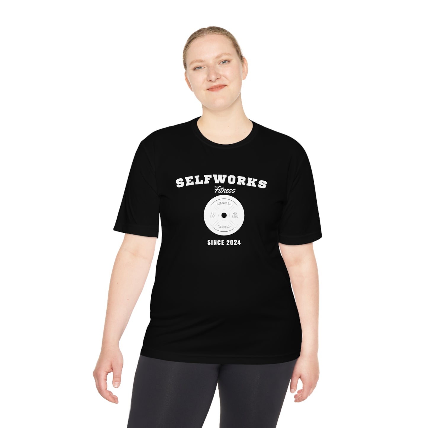 Branded Unisex Weight Plate Black